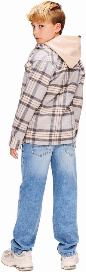 Retour Jeans geruit overhemd grijs lichtgeel - Foto 3