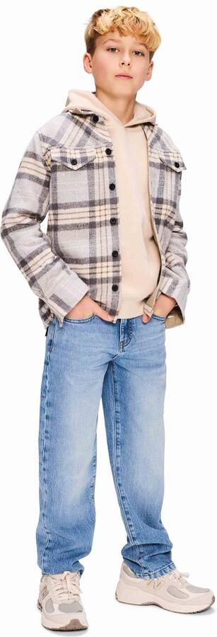 Retour Jeans geruit overhemd grijs lichtgeel - Foto 2