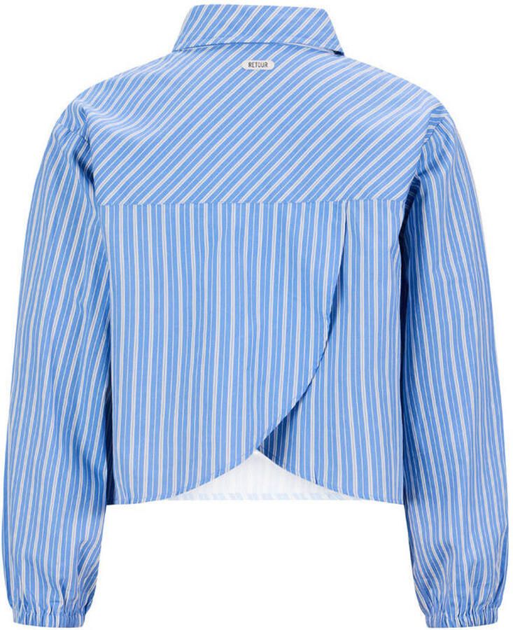 Retour Jeans gestreepte longsleeve lichtblauw - Foto 4