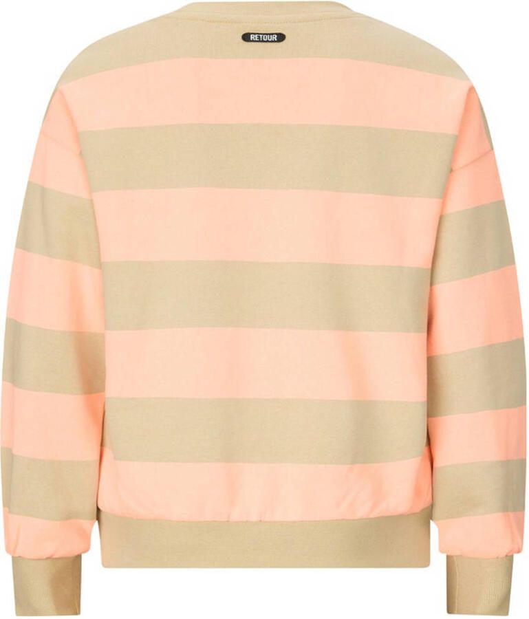 Retour Jeans gestreepte sweater oranje - Foto 2
