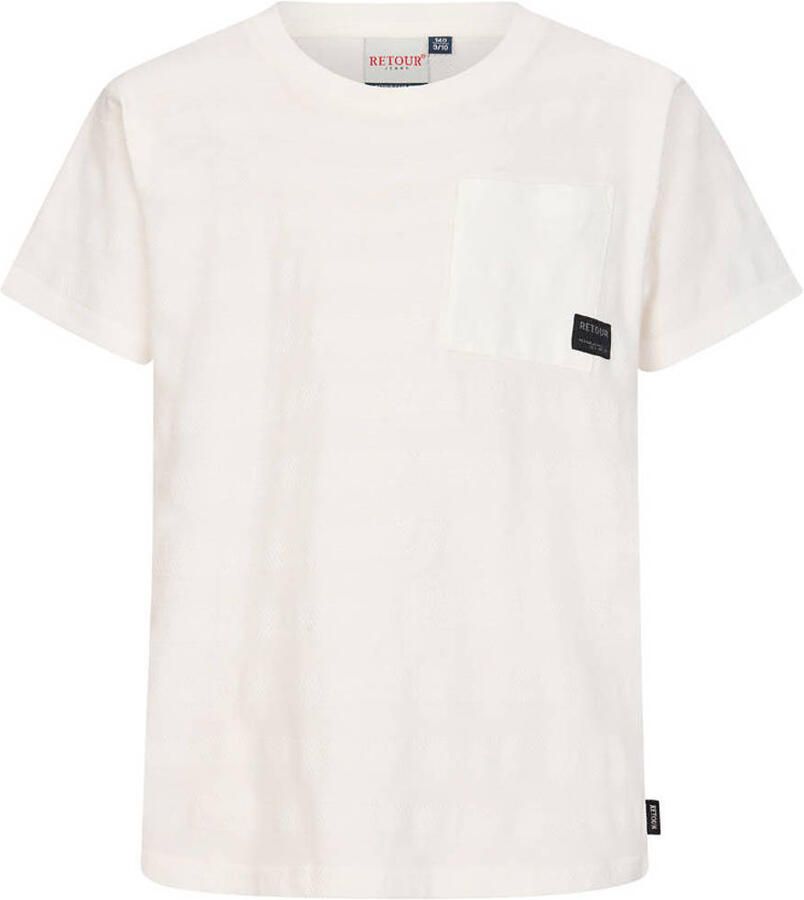Retour Jeans gestreepte T-shirt ecru