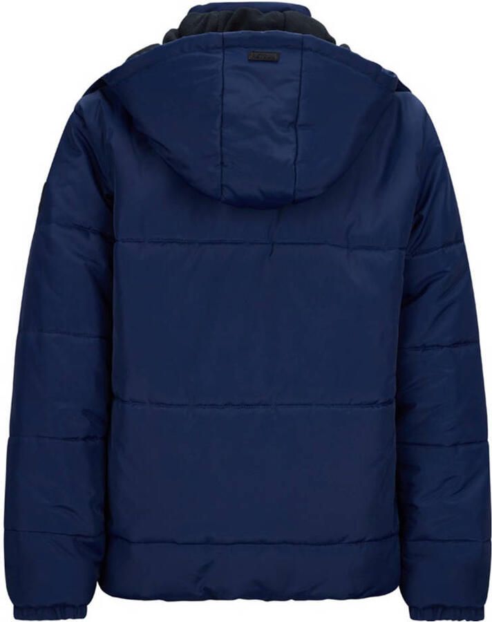 Retour Jeans gewatteerde jas donkerblauw + muts - Foto 2