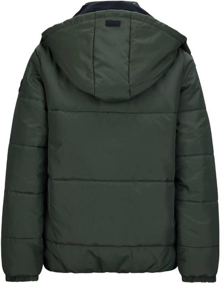 Retour Jeans gewatteerde jas donkergroen + muts - Foto 2