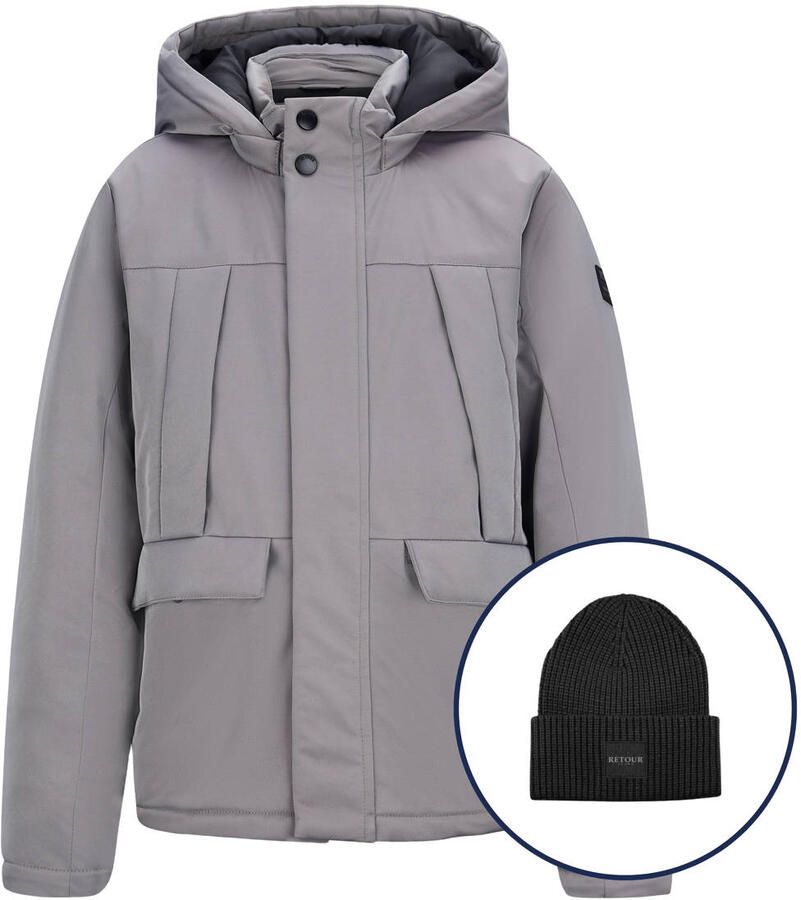 Retour Jeans gewatteerde jas grijs - Foto 5