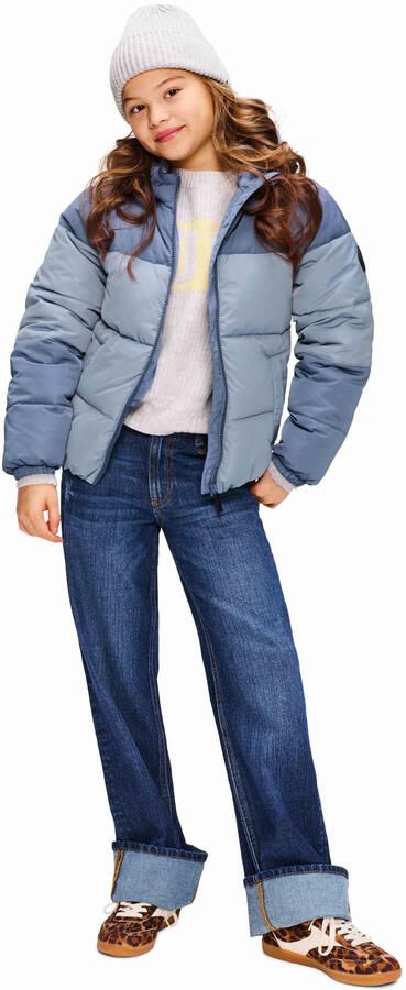 Retour Jeans gewatteerde winterjas lichtblauw