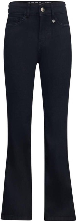 Retour Jeans high waist flared jeans Mikkie black denim Zwart Effen 116