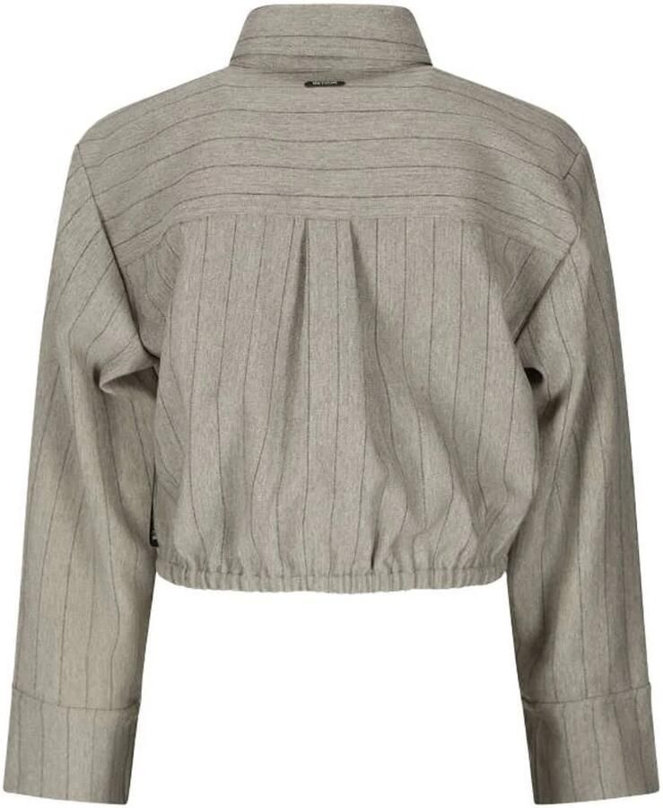 Retour Jeans jas met krijtstreep grijs - Foto 2