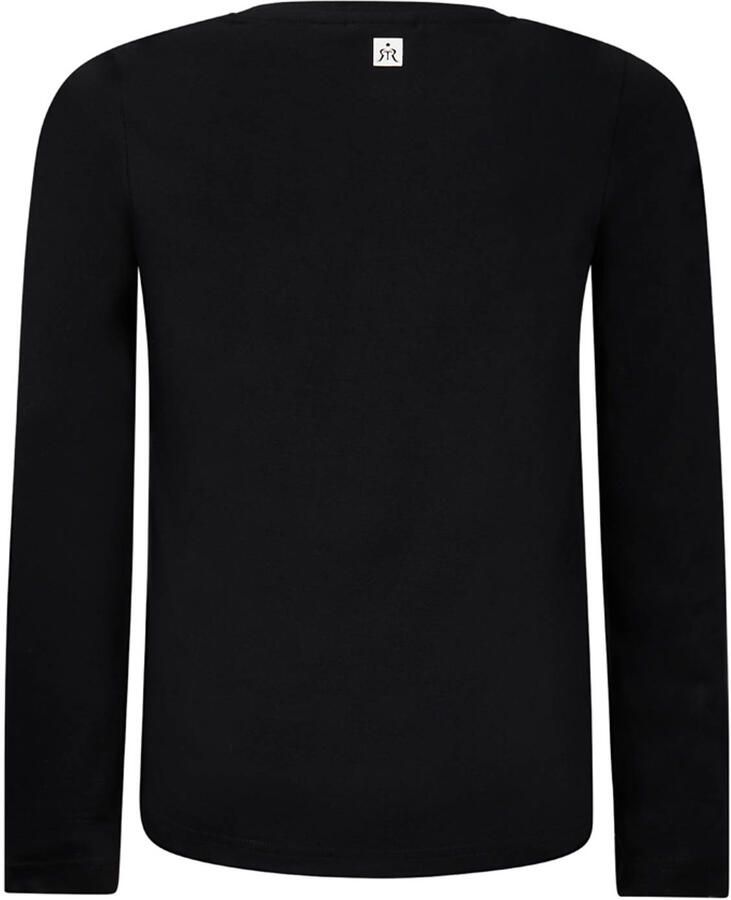 Retour Jeans longsleeve Christa met printopdruk zwart Meisjes Katoen Ronde hals 134-140