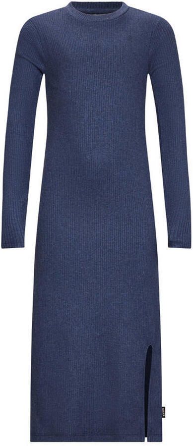 Retour Jeans maxi jurk rib gebreid donkerblauw