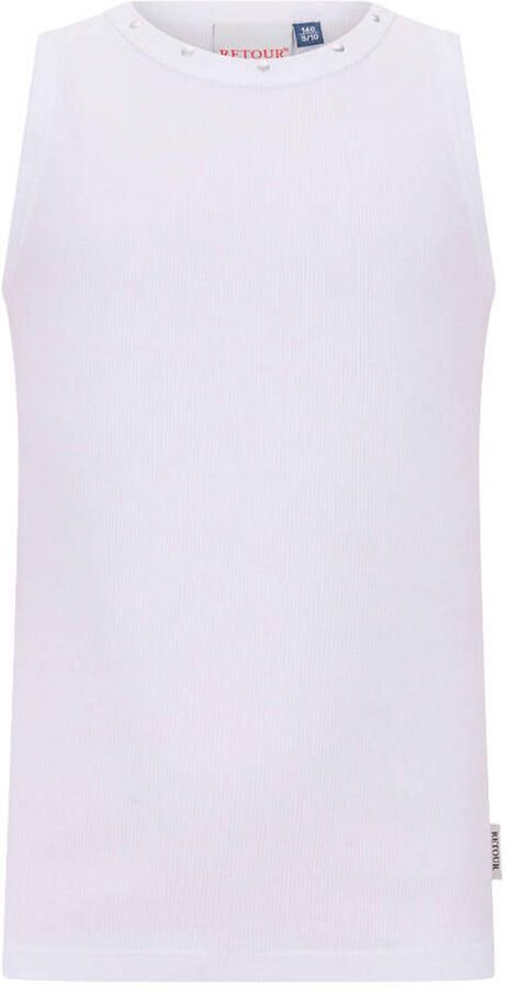 Retour Jeans mouwloze top wit