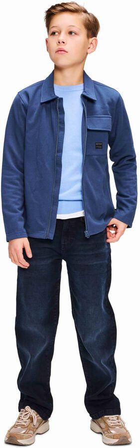 Retour Jeans overshirt blauw Overhemd Jongens Katoen Klassieke kraag