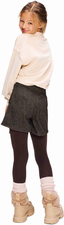 Retour Jeans oversized cropped sweater met tekst beige - Foto 5
