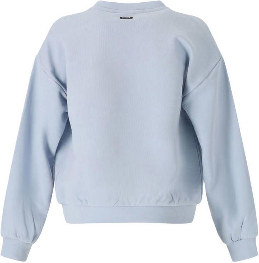 Retour Jeans oversized sweater met tekst lichtblauw - Foto 2