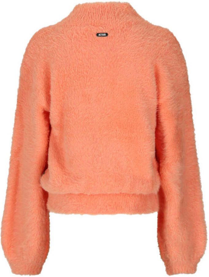 Retour Jeans rechtvallende gebreide trui oranje - Foto 2