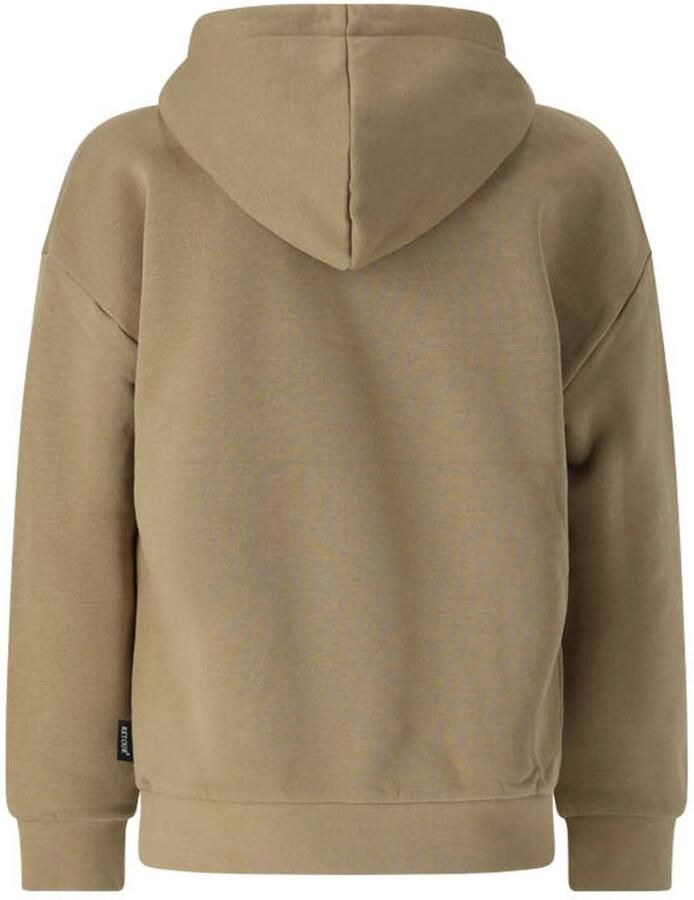 Retour Jeans rechtvallende hoodie met print zand Sweater Beige Printopdruk - Foto 2