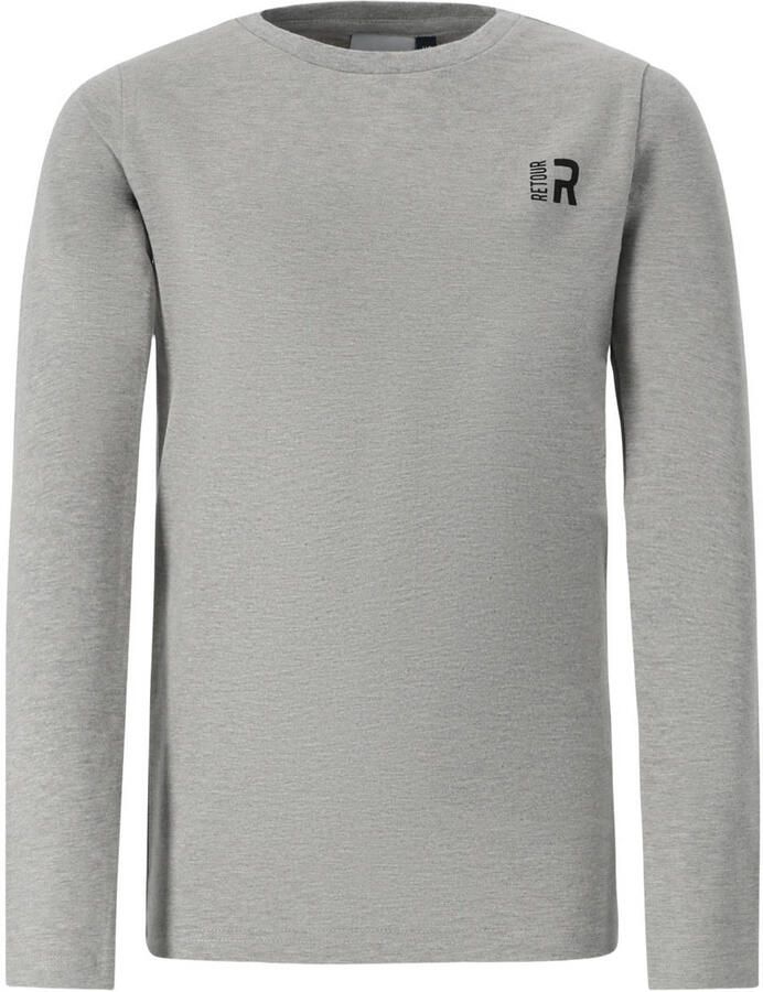 Retour Jeans rechtvallende longsleeve grijs