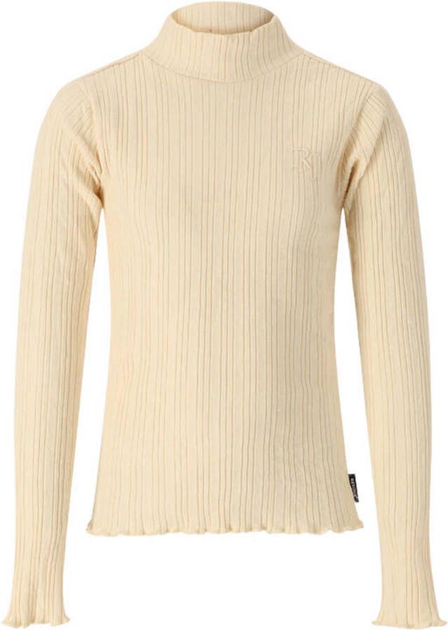 Retour Jeans rechtvallende longsleeve lichtbeige Meisjes Katoen Opstaande kraag