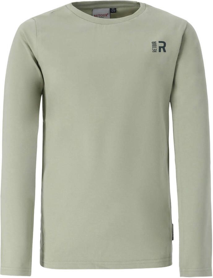 Retour Jeans rechtvallende longsleeve lichtgroen