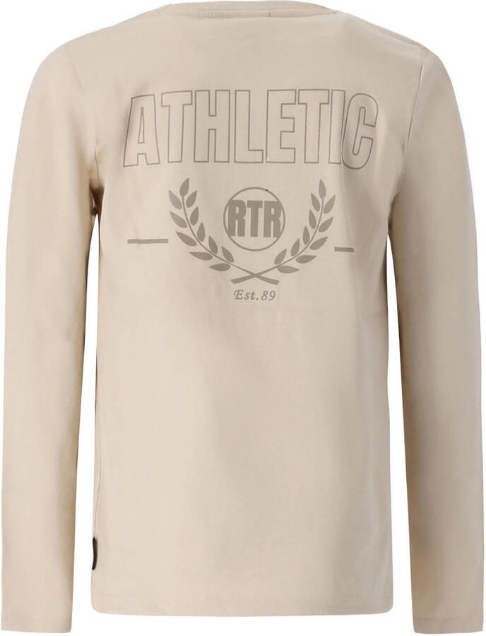 Retour Jeans rechtvallende longsleeve met backprint beige - Foto 2