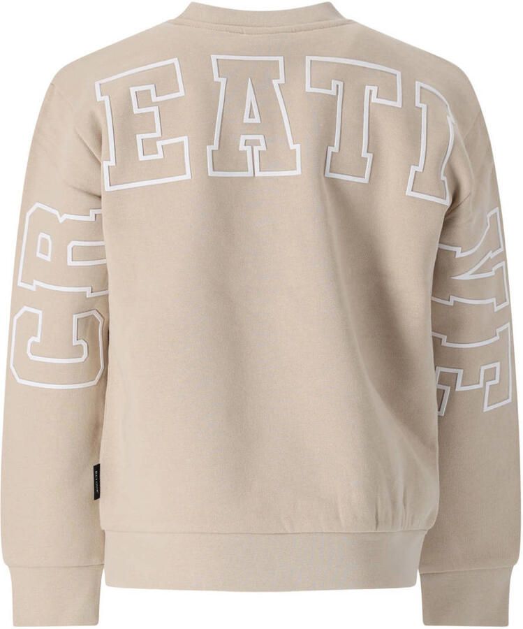 Retour Jeans rechtvallende sweater met backprint beige - Foto 2