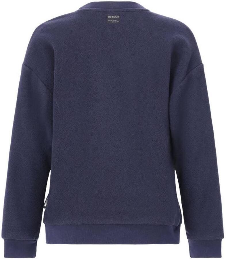 Retour Jeans rechtvallende sweater met print donkerblauw Printopdruk - Foto 2