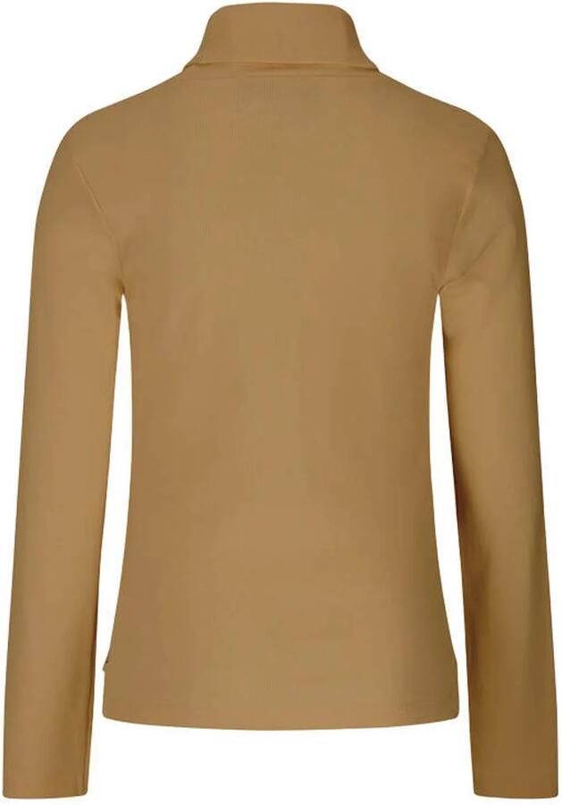 Retour Jeans rechtvallende top met col lichtbruin