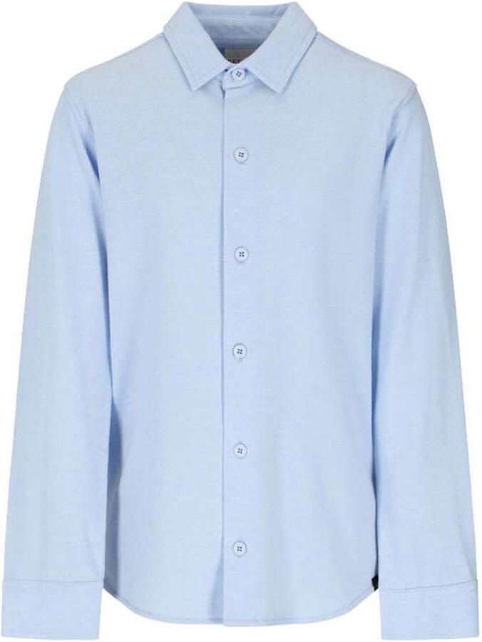Retour Jeans regular fit overhemd lichtblauw Jongens Katoen Button down