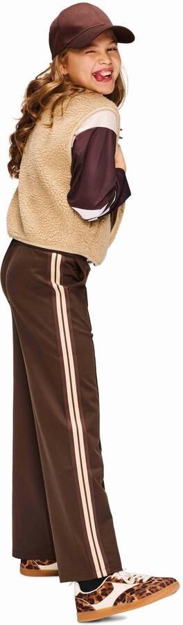 Retour Jeans regular waist wide leg sweatpant donkerbruin Broek Meisjes Katoen - Foto 5