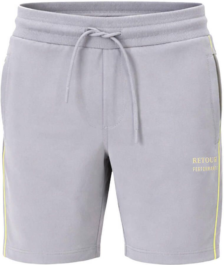 Retour Jeans regular waist casual short grijs