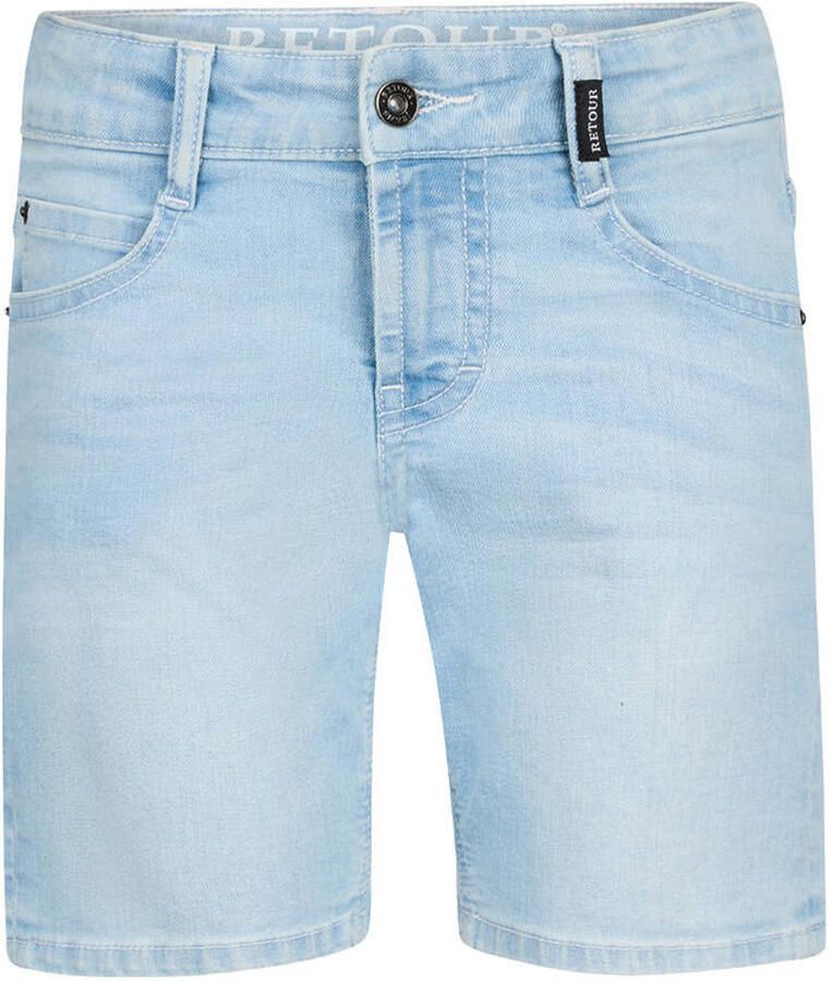 Retour Jeans regular waist short light blue denim