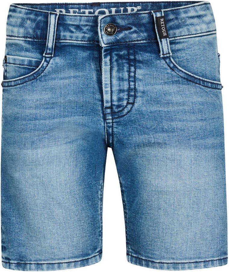 Retour Jeans regular waist short medium blue denim