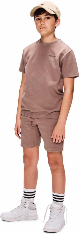 Retour Jeans regular waist sweatshort bruin