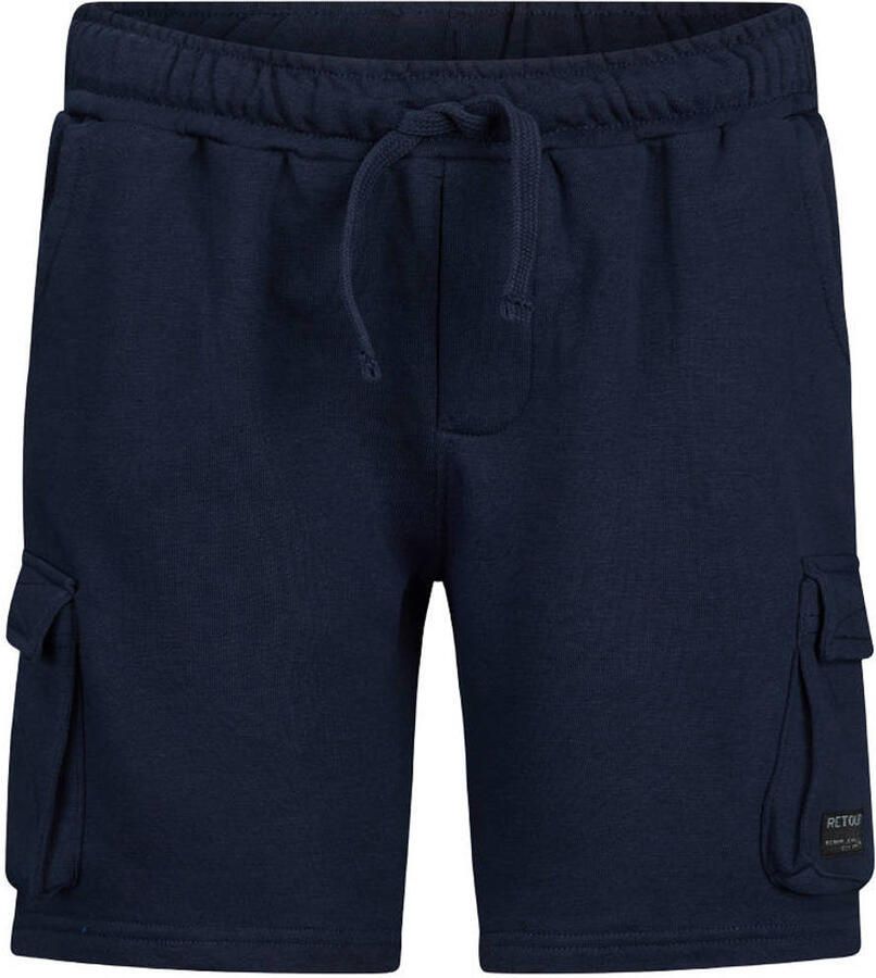 Retour Jeans regular waist sweatshort donkerblauw