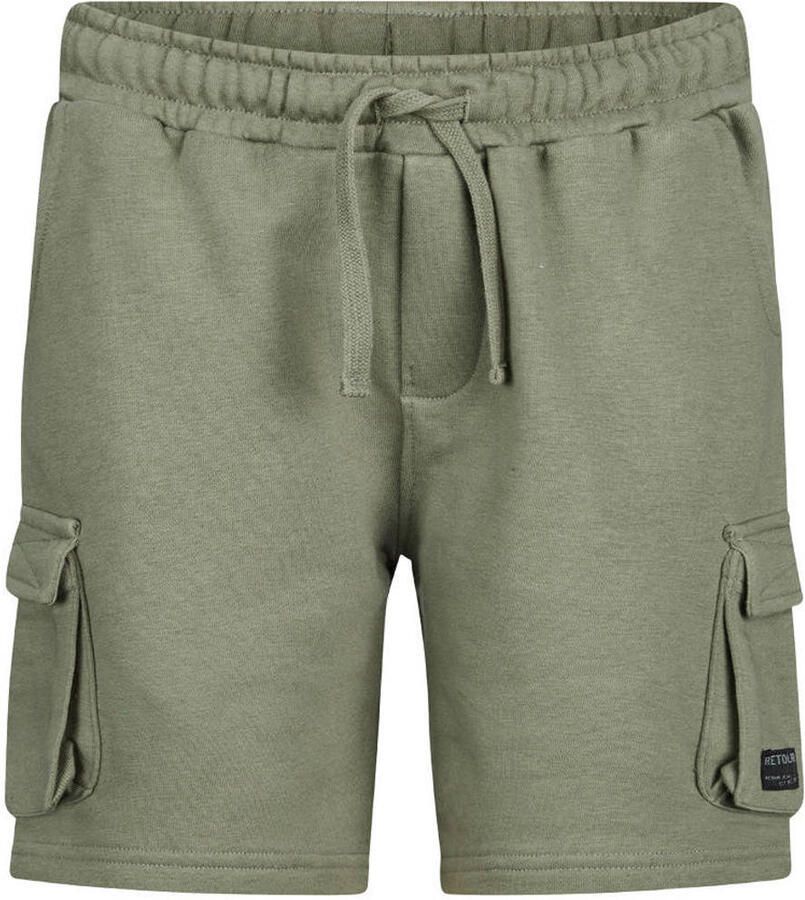 Retour Jeans regular waist sweatshort groen