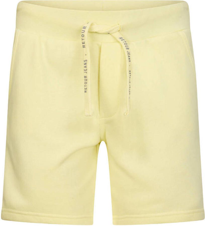 Retour Jeans regular waist sweatshort lichtgeel - Foto 4