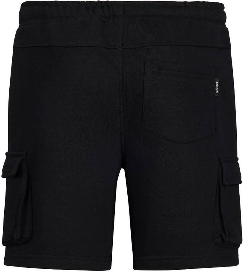Retour Jeans regular waist sweatshort zwart