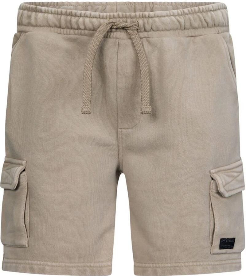Retour Jeans relaxed cargo sweatshort lichtbruin - Foto 6