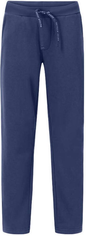 Retour Jeans relaxed fit joggingbroek blauw Jongens Sweat Effen
