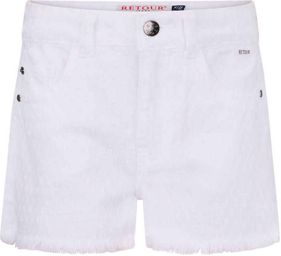 Retour Jeans relaxed regular waist casual short wit