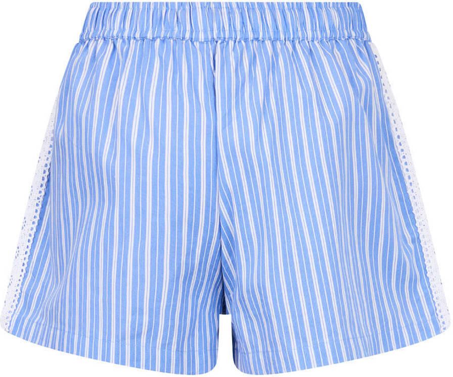 Retour Jeans relaxed regular waist gestreepte casual short lichtblauw - Foto 5