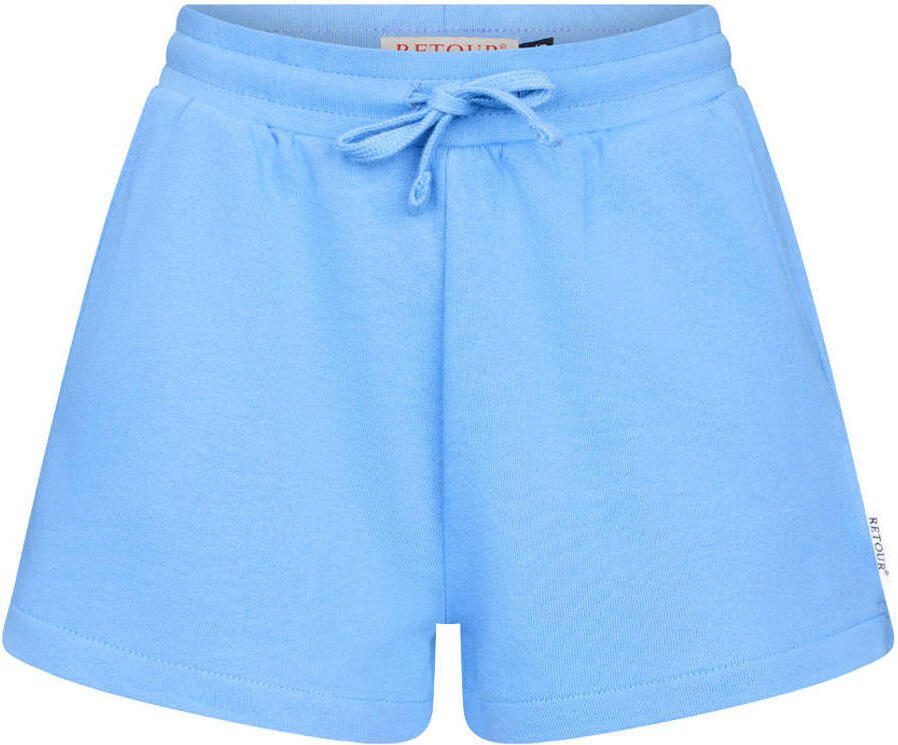 Retour Jeans relaxed regular waist sweatshort lichtblauw Korte broek Meisjes Katoen