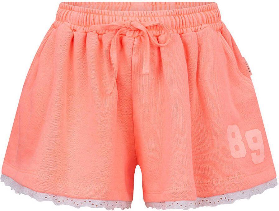 Retour Jeans relaxed regular waist sweatshort oranje broderie