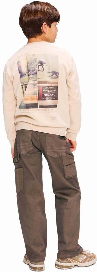 Retour Jeans Rocko cargo jeans bruin Jongens Katoen Effen - Foto 4