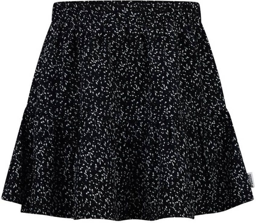 Retour Jeans rok Valence met all over print zwart wit Meisjes Polyester 134 140