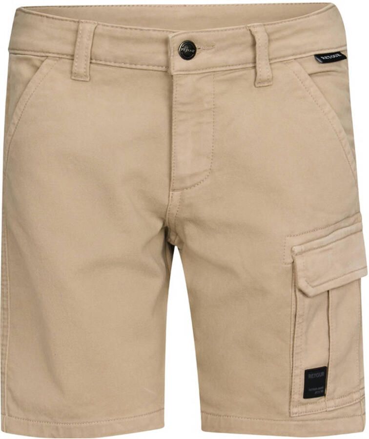 Retour Jeans straight cargo short zand