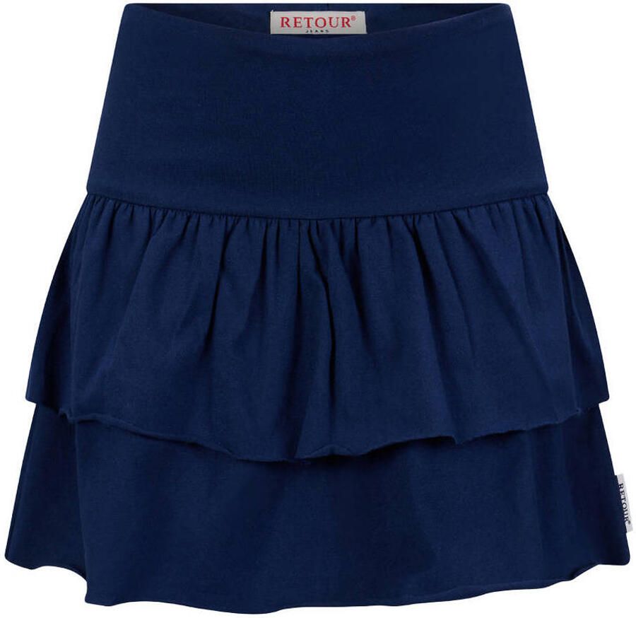 Retour Jeans strokenrok donkerblauw