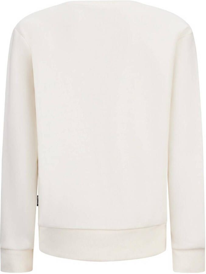 Retour Jeans sweater Luuk met printopdruk offwhite Wit Printopdruk 134 140