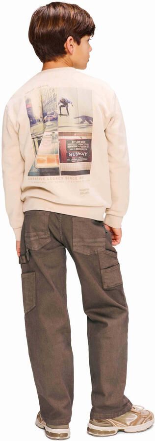 Retour Jeans sweater met backprint beige - Foto 2