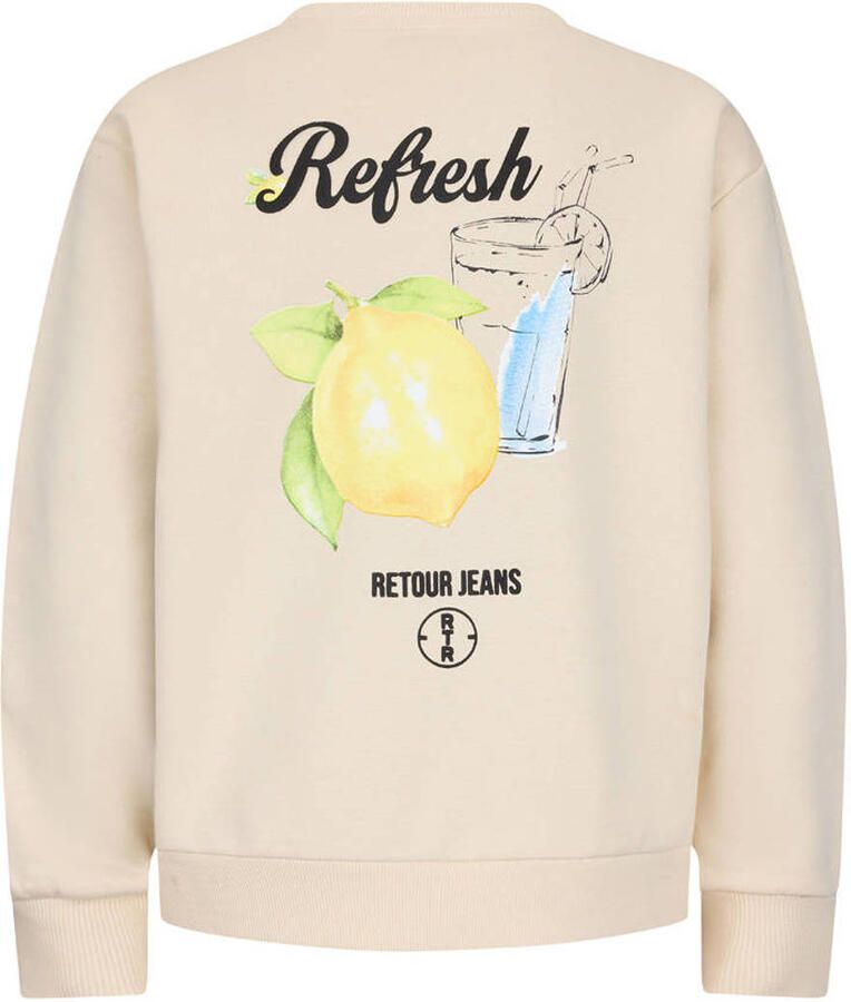 Retour Jeans sweater met backprint crème - Foto 2