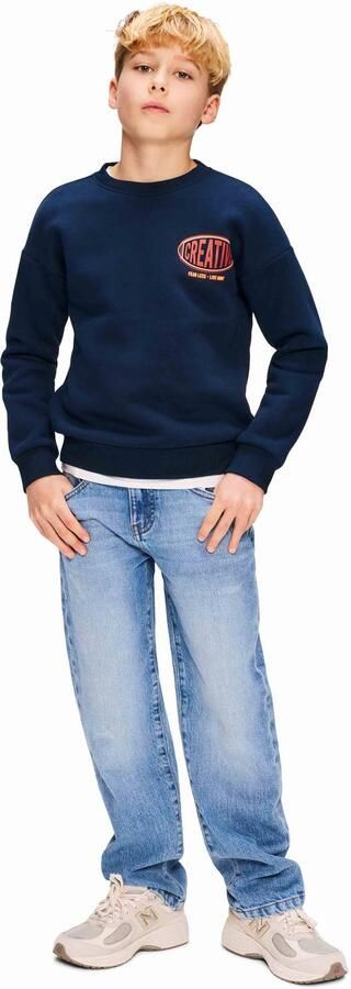 Retour Jeans sweater met backprint donkerblauw - Foto 4